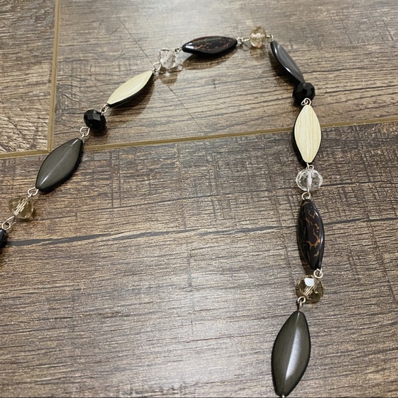 Long Beaded Infinity Necklace Accessories Jewelry Statement - Picture 2 of 4